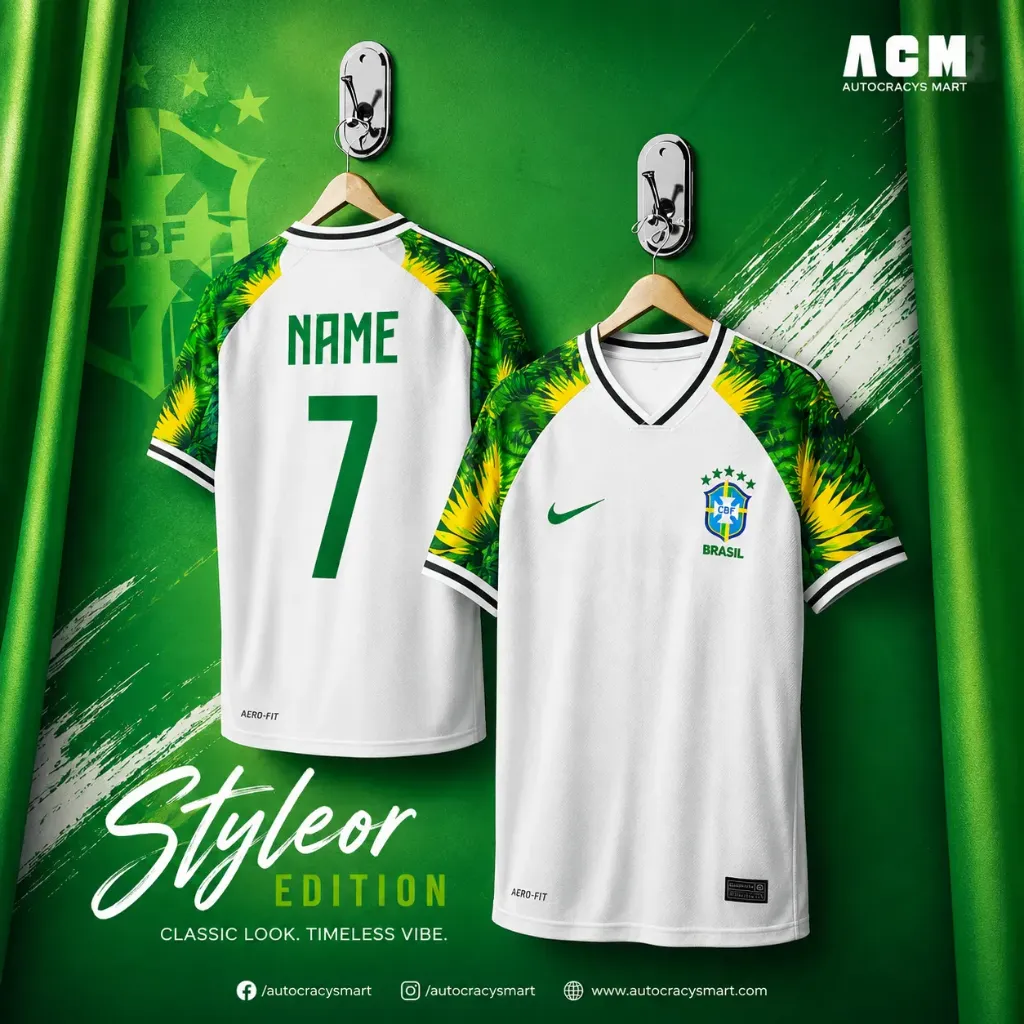 Brazil Jarsey (Green x White) (M)